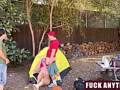 We're freeusing this hot chick on our camping trip with rough doggystyle and cowgirl action.