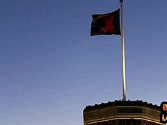 Bound big ass babe takes domination in threesome blowjob and doggystyle before facial cumshot