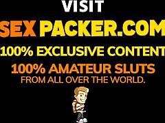 Tight and tied down amateur hot Latina cutie fucked rough in assfucking session