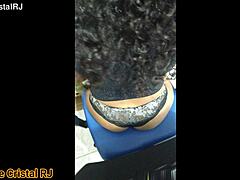 Brazilian Brunette Wife Naughty Exhibitionist Flashing Wet Pussy