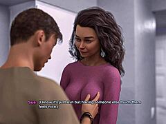 Masturbating hard and cumming over stepmoms new big fake tits in bimbo dream 04