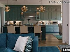 Military wife Valentina Nappi gets satisfied by hot lesbian mistress using strapon and fingering.