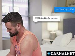 stepuncle reece scott and stepnephew kyle steele share intense bareback blowjobs with deepthroat gagging and rimjobs