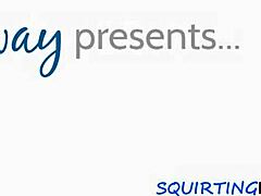 Facesitting Milf Squirts During Threesome with Babe and Tribbing Oral Action