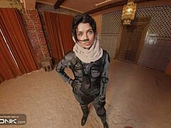 Brunette Chani In Uniform Rides Atreides Huge Monster Cock In Dune Cosplay Parody