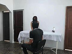 Perverted doctor fucks female patient while husband waits outside