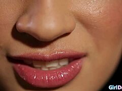 Now get on your knees my lesbian sex toy!