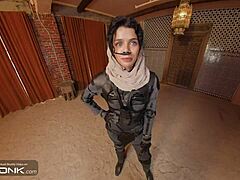 Brunette Chani In Uniform Rides Atreides Huge Monster Cock In Dune Cosplay Parody