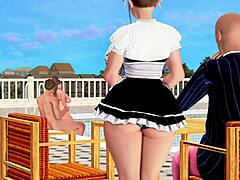 in maxs life temporada 4 cap 206 this cute curvy milf with big tits gets fucked by monster cock in threesome game while her cuckold husband watches