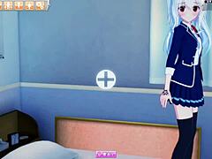 i feel so excited watching white hair jk lose her virginity and get creampied in this 3d hentai party