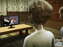 I mean my stepmom's sleepy but stepson is so horny - ep 1 happy sims...