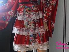 Perfect ass sex doll gets anal action with boobs and toys.