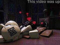 Horny slut, you couldn't wait to finish the game in this roblox porn with big black cock riding and creampie