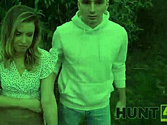 Shy Sexy Czech Girlfriend Picked Up for Public Outdoor POV Sex with Friend Watching