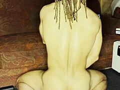 Whoa, check out Lvory White going wild with that huge dildo in solo anal play! 😈🍆