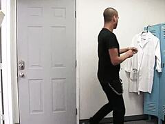 Sexy blonde babe Trisha gets exploited with rough hardcore blowjob at the doctor's hospital