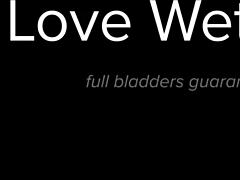 kitty steps outdoors for a public pissing scene in softcore solo style