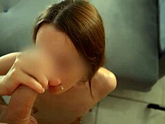 cute brunette girlfriend had rough sex on sofa with huge cock facial finish 😘