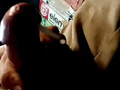 Jerking off for girlfriend with huge jizz load release