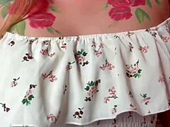 Emotional Waves As Very Beautiful Natural Girl Masturbates Pussy With Fingers