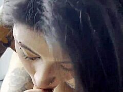 Blonde Teen Girlfriend Gives Blowjob To Cuckold Friend With Huge Cum Swallow In Dorm!