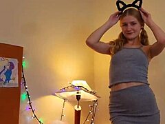 Oh wow, this petite cute girl sucks that hard huge dick with such loving passion!