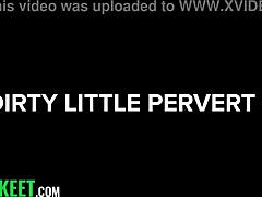 horny milf catches stepson flashing big cock at school so she rides him cowgirl for creampie punishment