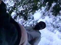 Sexy Bbw Gets Sunset Backshots In The Forest With Big Ass Panties Thong Pulled Aside For Big Cock Outdoor Milf Sex