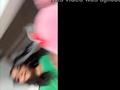 Playing with my plush toy in a cozy room setting