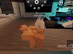 Blonde Boldly Fucked By Catboy In Roblox