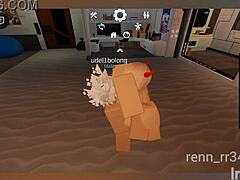 Blonde Boldly Fucked By Catboy In Roblox