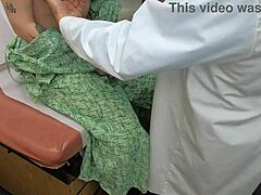 scarlett johnson acts as medical tit consultant in big tits fetish session