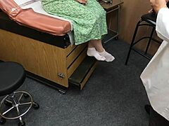 scarlett johnson acts as medical tit consultant in big tits fetish session