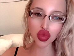 not at the white party song by findom goaldigger with glasses and long nails at huge fetish party with music