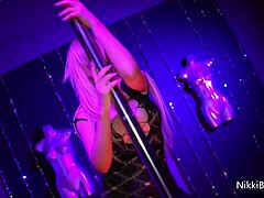 Busty Bombshells Nikki Benz Jessica Jaymes Tease Striptease Sucking Cock