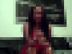 Cheerleader Carmen bosses you around in this femdom humiliation session with jerk off instructions