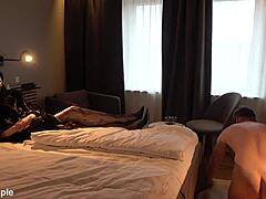 push ups with pussy licking and slave domination in cfnm femdom session