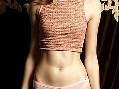 Fancy russian lingerie on this cute model - don't you want to see her barefoot in sexy panties?