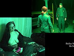 Playing Naked Night Springs with my big ass brunette curves exposed 😏