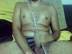 Jerk that huge cock while I guide you with dirty Brazilian talk