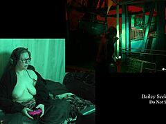 Playing Naked Night Springs with my big ass brunette curves exposed 😏