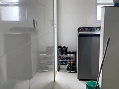 Oh man, this maid's big ass makes my cock throb every time she bends over!