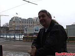 I'm getting doggystyled by this Dutch hooker until she sprays cum all over