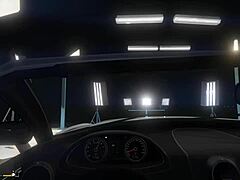 subtle car game with a tempting hooker encounter