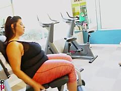 sofia flirts at the gym luring rome to fuck her hard and cum on her big ass 🍑💦