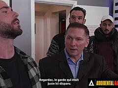 Accidental gangbang unfolds as hot whitney wright gets banged by airport security with spanish subtitles