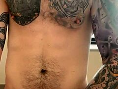 Public bathroom jerk session outdoors with intense orgasm in intriguing amateur style