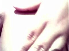 Pregnant Latina Girl Masturbates Big Ass and Tits in Voyeur Video Call