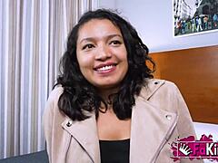 We seduced another Latin cleaning lady into pornstar life with Vanesa Fox again.