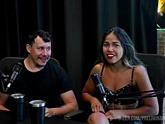 Best moments from casal kaliente preliminares podcast with bia hot in part 3